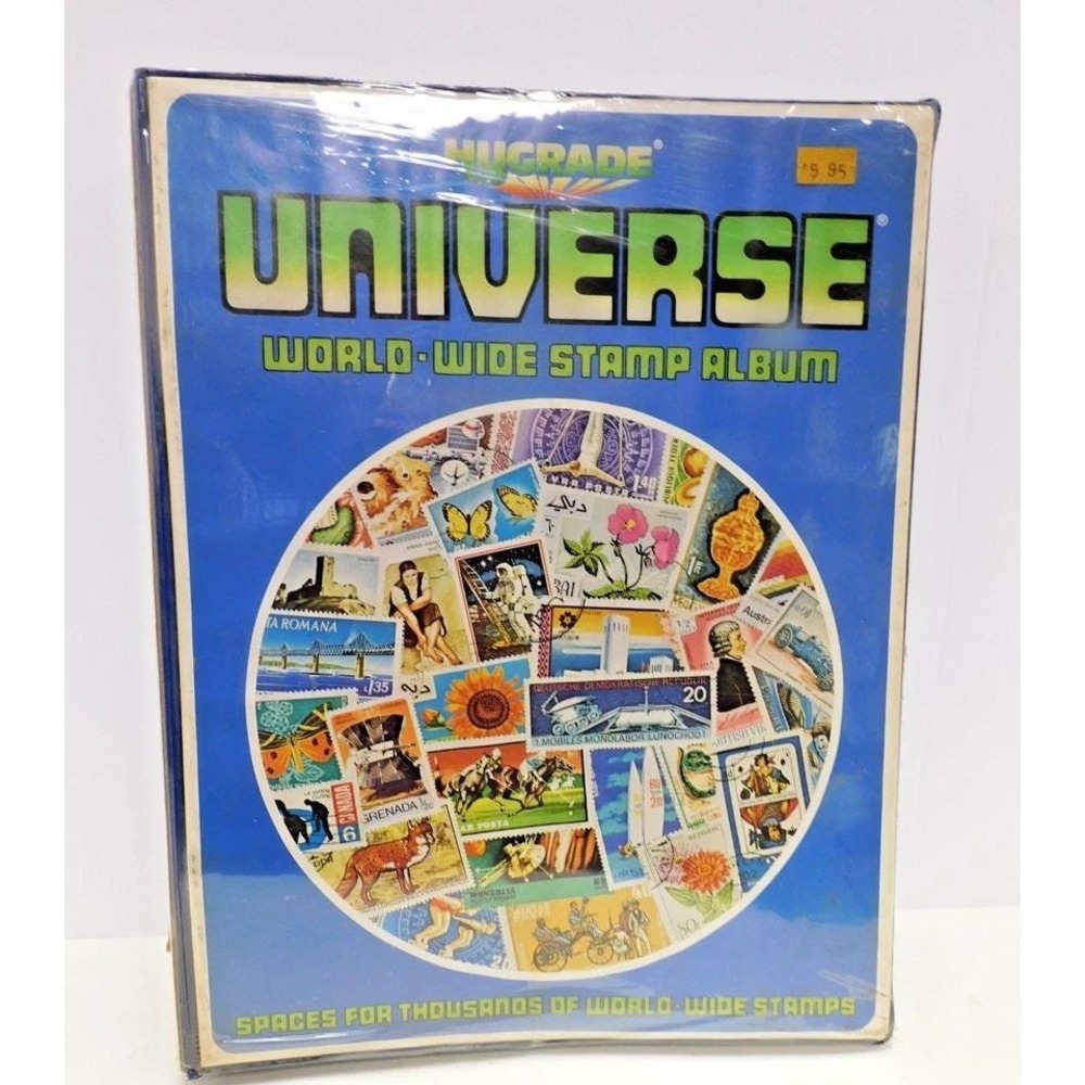Hygrade Universe World Wide Stamp Album Blue Cover N.O.S Factory Sealed JC194